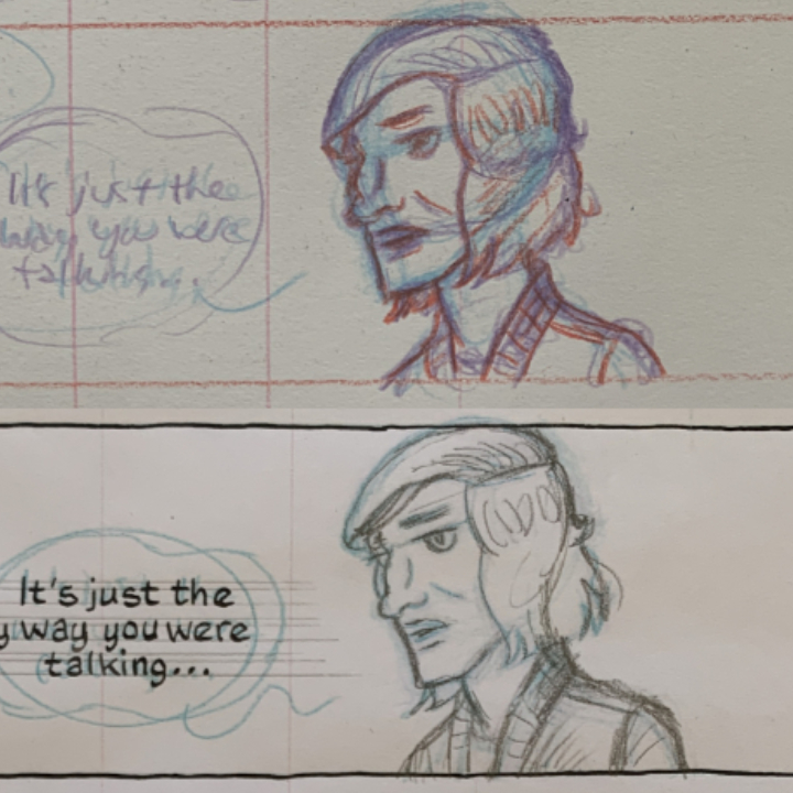 pencils from page 16 of The Third Floor by Nick Mullins